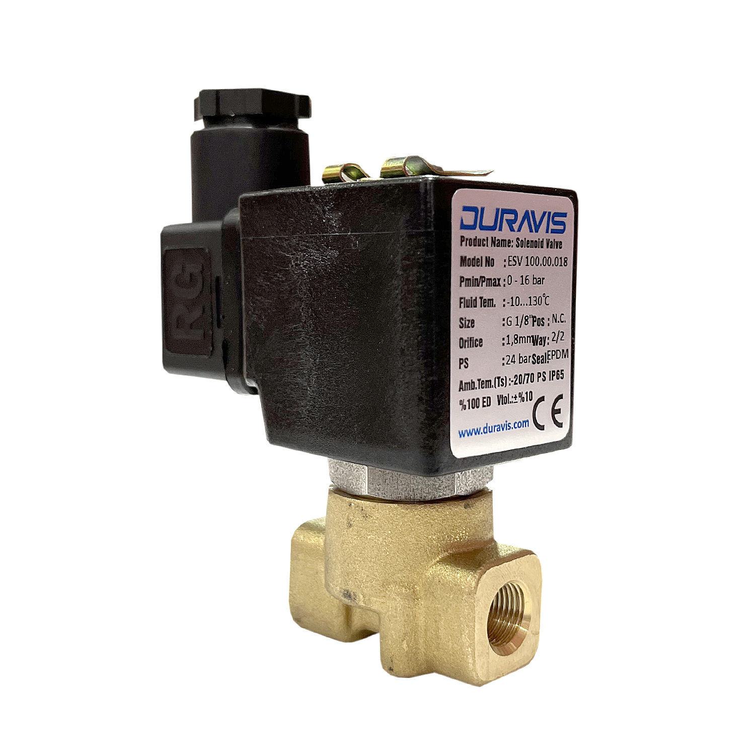 Electrovalva apa normal inchis filet 1/8 tensiune 230V AC Duravis